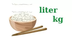 liter, kilogram beras